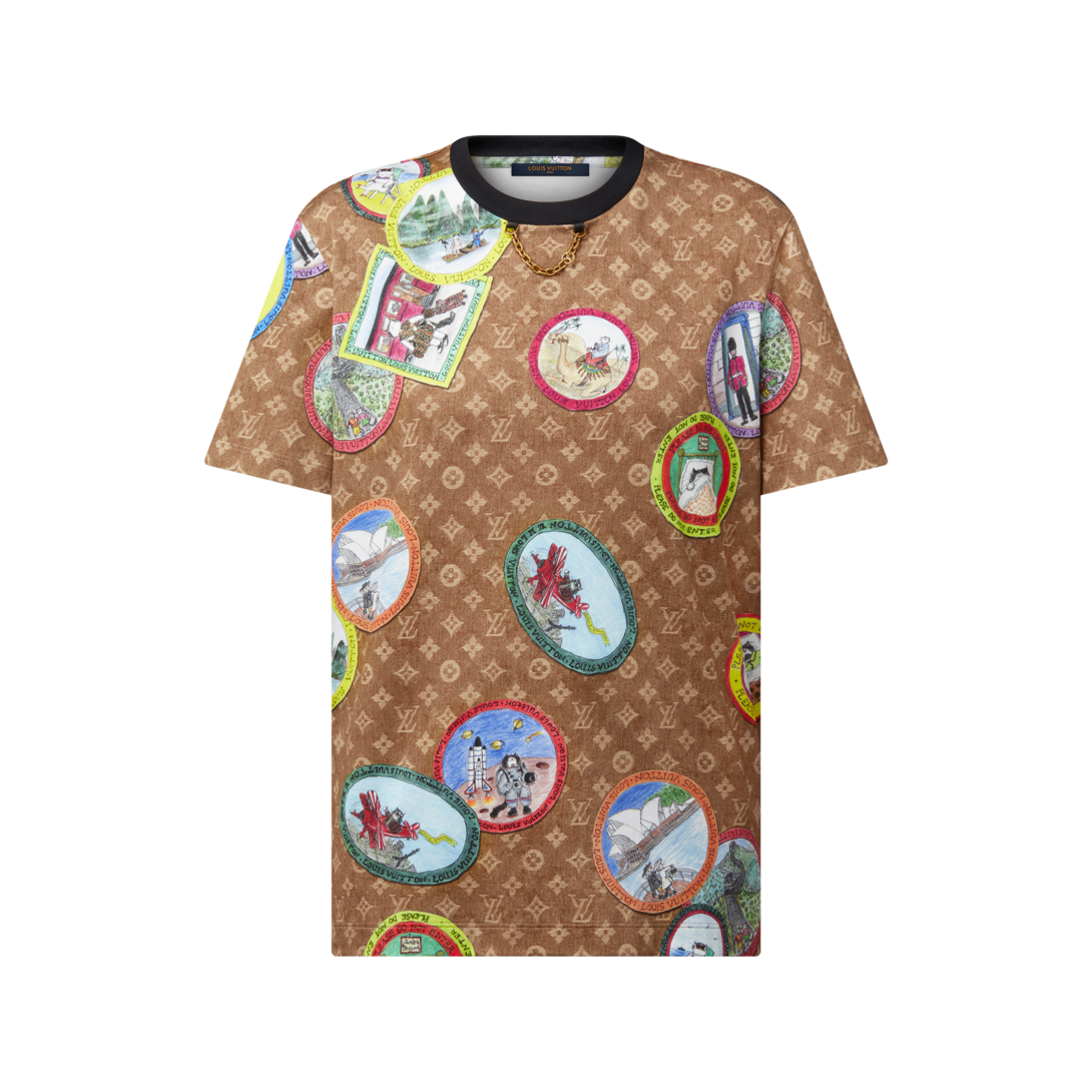 Monogram Cat Stamp T-Shirt - Women - Ready-to-Wear | LOUIS VUITTON ®